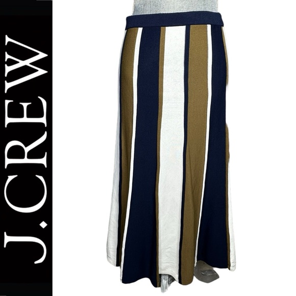 J.Crew Acorn Navy Stripe Pull-On Skirt Size Small New Without Tags - Picture 10 of 10